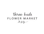 Three Buds Flower Market Logo