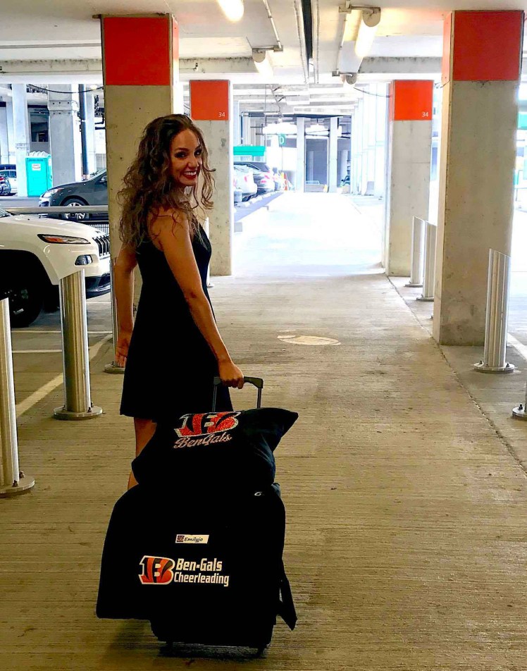 Emilyjo on the way to practice.