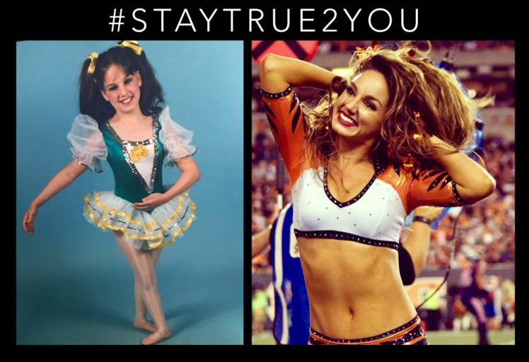 Pictures of Emilyjo as a child and a professional dancer.