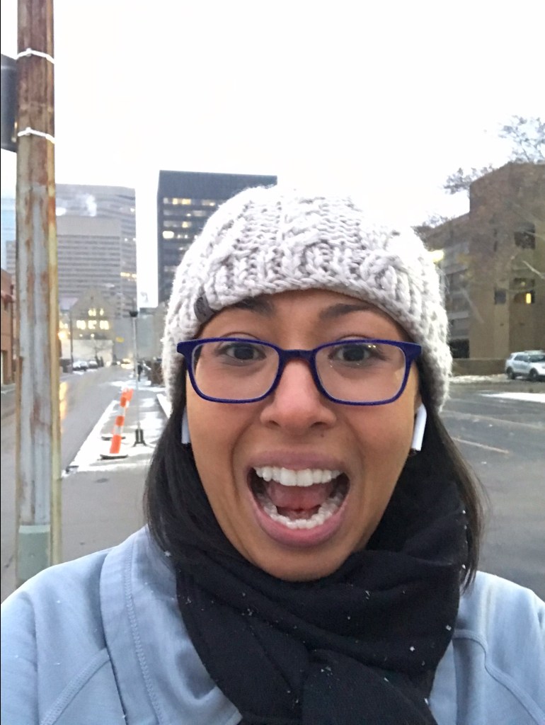 Happy Precious after a run