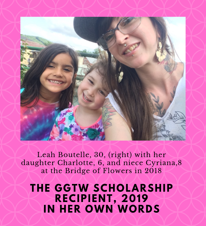 From right to left:Leah Boutelle, daughter Charlotte, and niece Cyriana